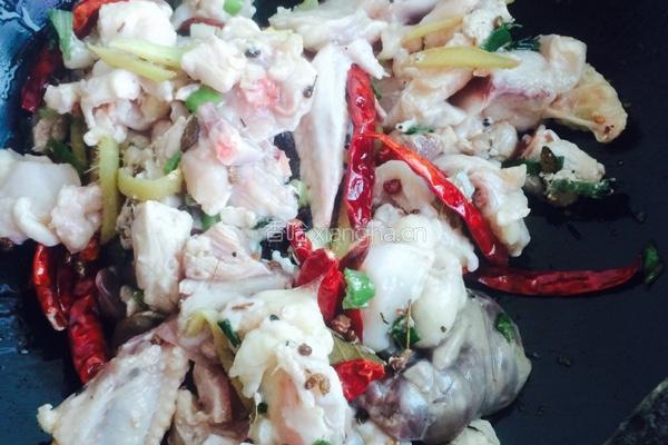 小鸡炖干豆角的做法图解4