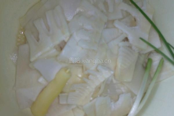 鲜笋炒肉的做法图解3