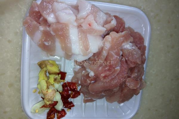 鲜笋炒肉的做法图解4