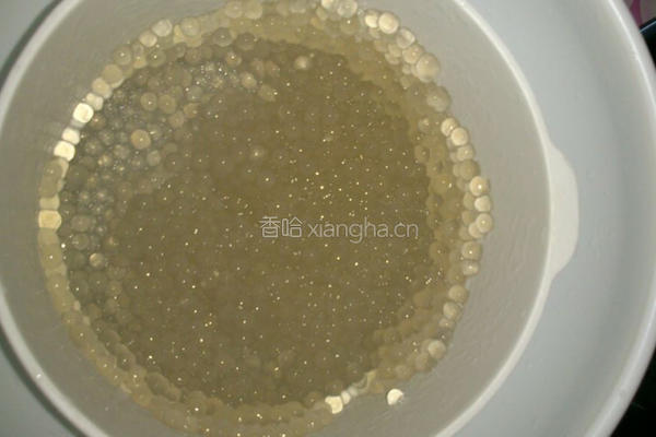 椰汁芒果西米露的做法图解3