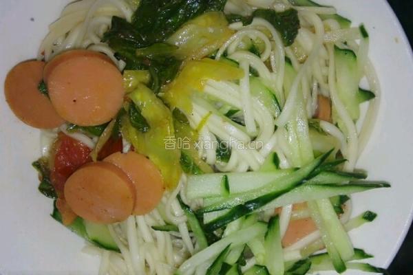 菜伴面的做法图解3