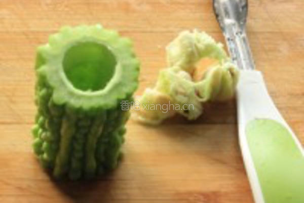 酿苦瓜的做法图解4