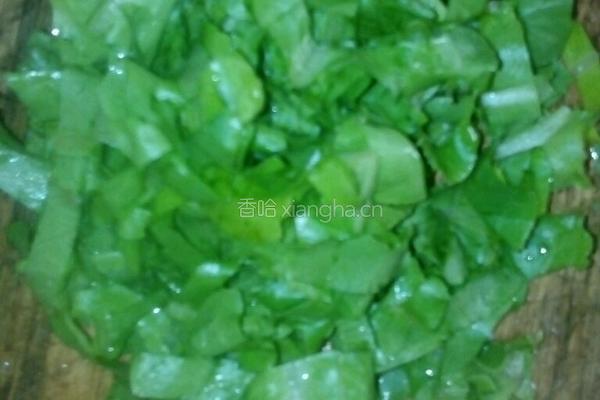 生菜肉粒粥的做法图解2