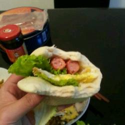 荷叶饼夹鸡蛋的做法[图]