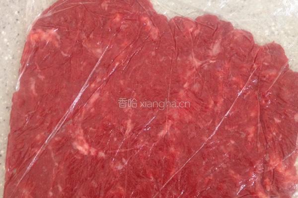 蜜汁猪肉脯的做法图解3
