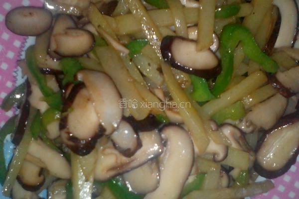 香菇炒土豆条