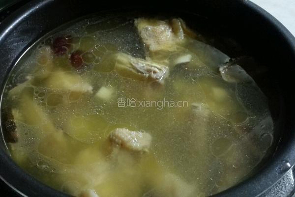 椰香鸡汤的做法图解3