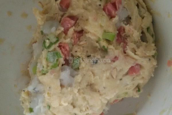 鲜虾香肠葱香司康的做法图解5