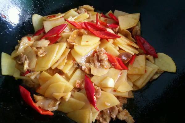 香辣干锅土豆片的做法图解6