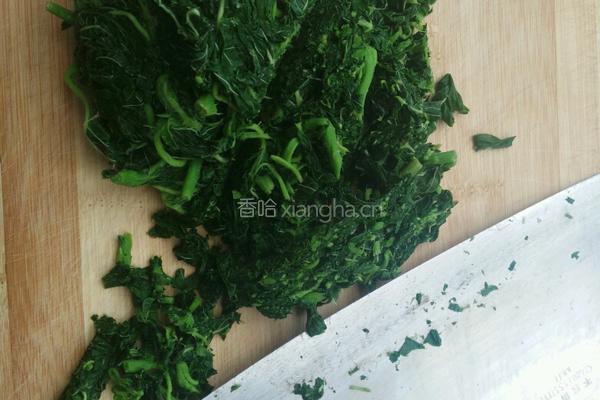 苋菜韭菜馅素包的做法图解3