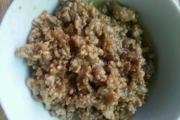 肉沫焖豇豆的做法图解4