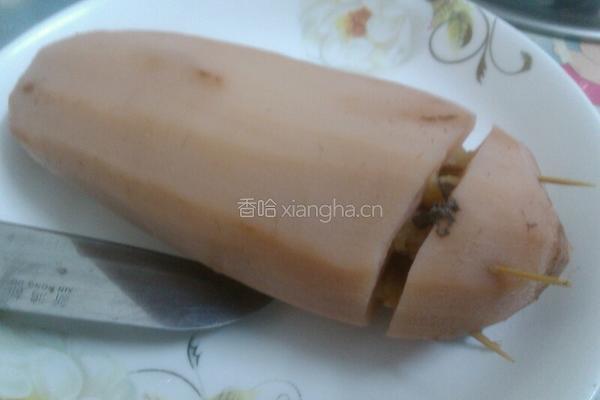 绿豆酿莲藕的做法图解8