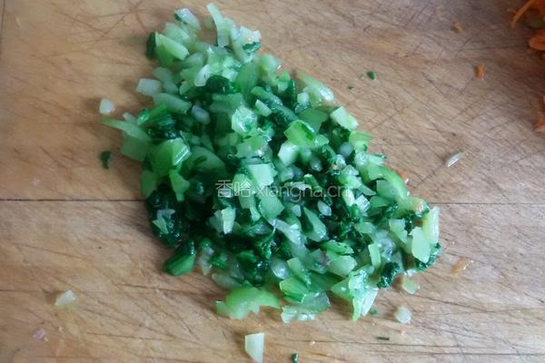烫面素馅锅贴饺子的做法图解3