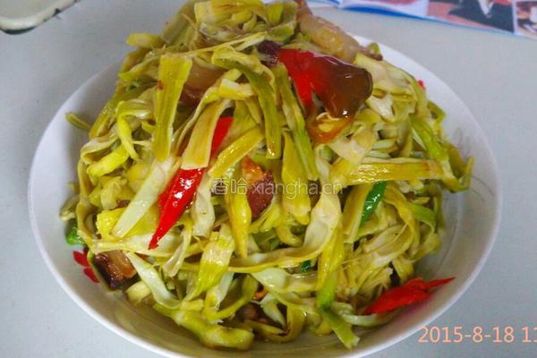 腊肉炒竹笋的做法图解8