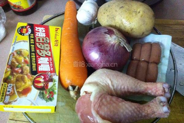 咖喱鸡肉盖饭的做法图解1
