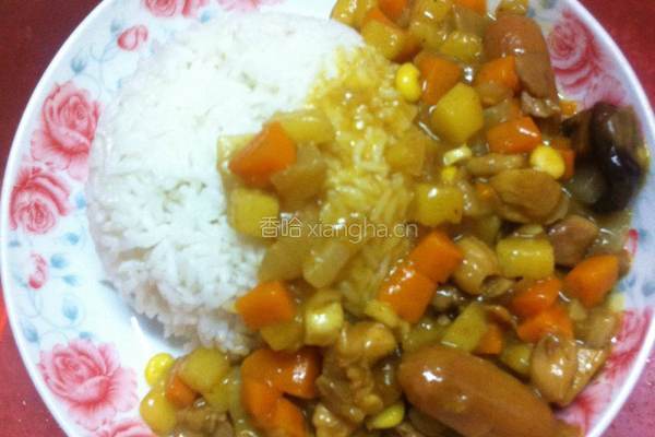 咖喱鸡肉盖饭的做法图解8