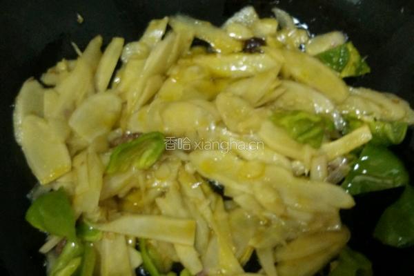 子姜炒肉的做法图解4