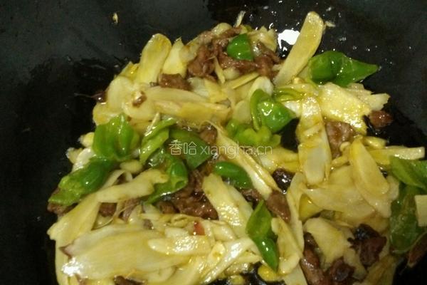 子姜炒肉的做法图解5