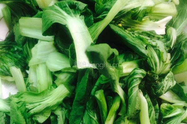 香菇青菜的做法图解2