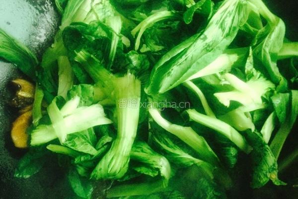 香菇青菜的做法图解4