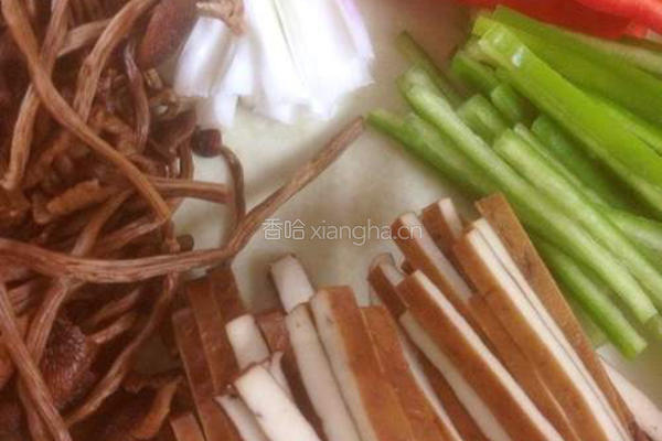 茶树菇香干的做法图解6