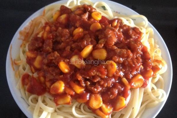 瘦肉玉米意大利面的做法图解8