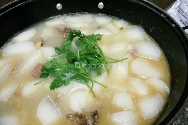 白萝卜炖腊排骨的做法图解5