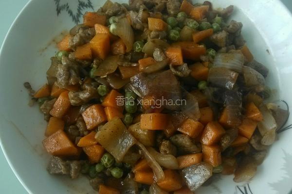 黑椒时蔬牛肉丁