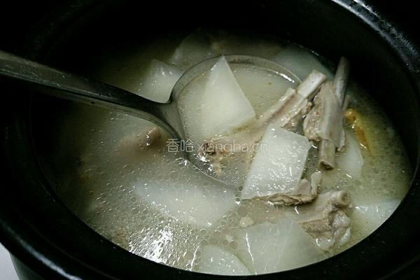 白萝卜羊排汤的做法图解9