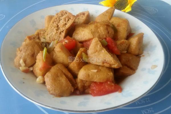 西红柿焖炸豆泡的做法图解9