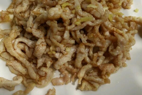 蒜苔炒肉丝的做法图解7