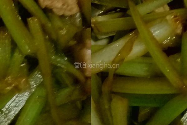 芹菜炒肉的做法图解8