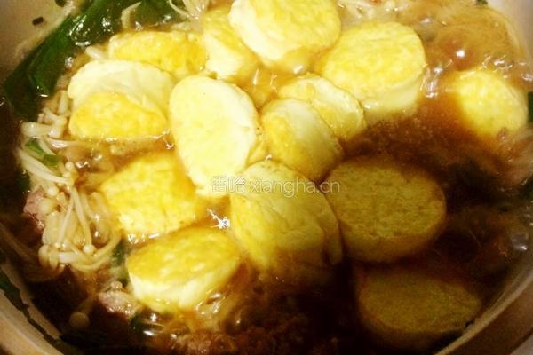 金针菇日本豆腐煲的做法图解3