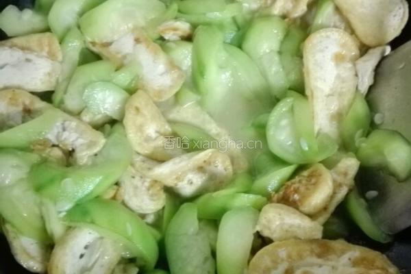 丝瓜炒豆腐的做法图解5