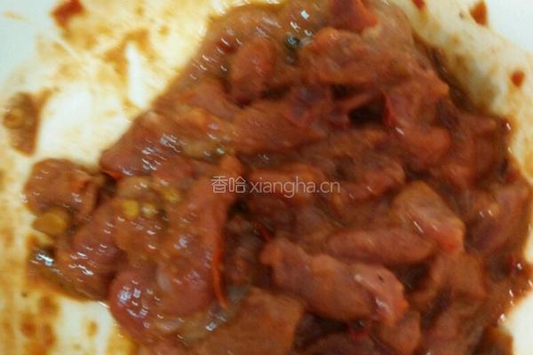 青椒炒肉的做法图解3