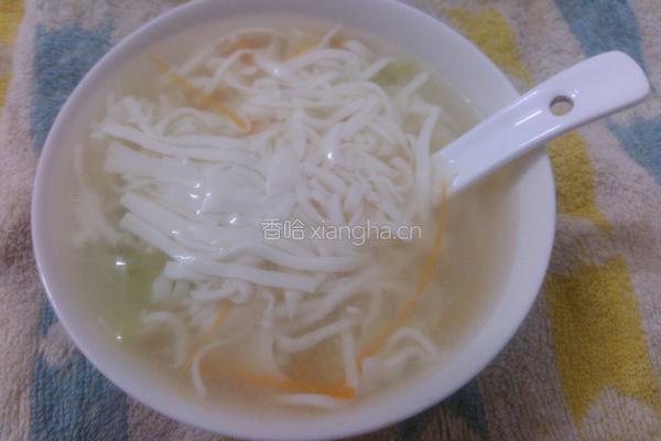 三丝豆腐汤的做法图解7