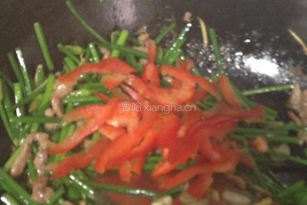 韭菜花肉丝的做法图解8