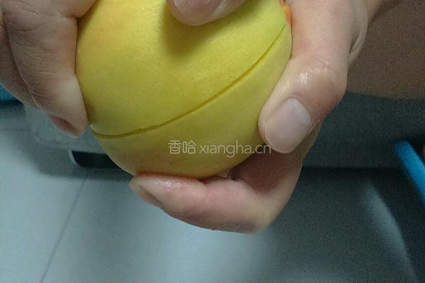 黄桃罐头的做法图解4