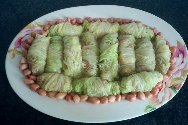 虾皮肉蛋白菜卷的做法图解3