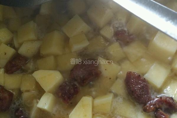 土豆焖肉的做法图解4