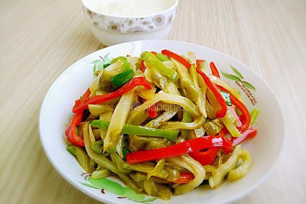 双椒榨菜丝的做法图解10