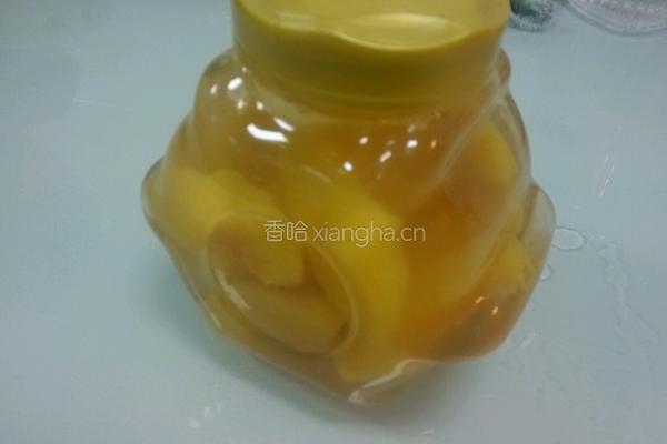 黄桃罐头的做法图解4