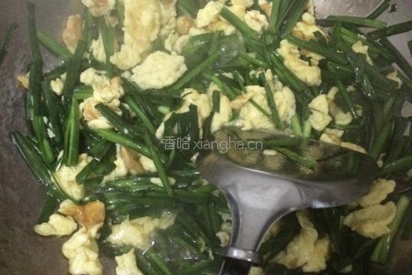 韭菜炒鸡蛋的做法图解7