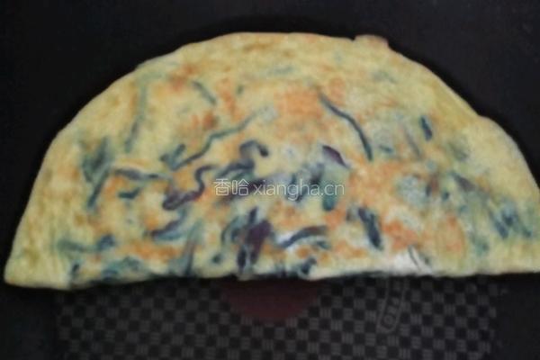 紫甘蓝煎蛋的做法图解7
