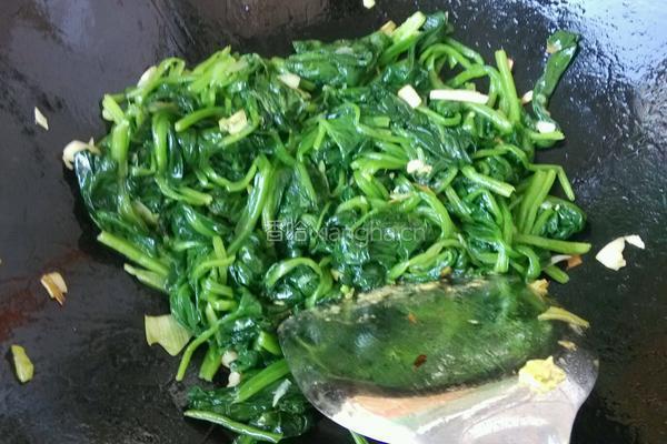 胡油菠菜炒蛋的做法图解12
