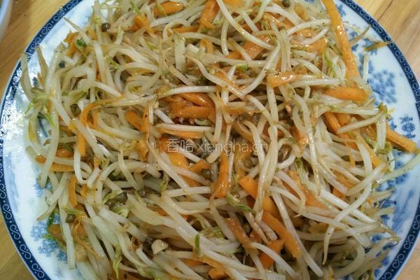 豆芽炒胡萝卜丝儿的做法图解7