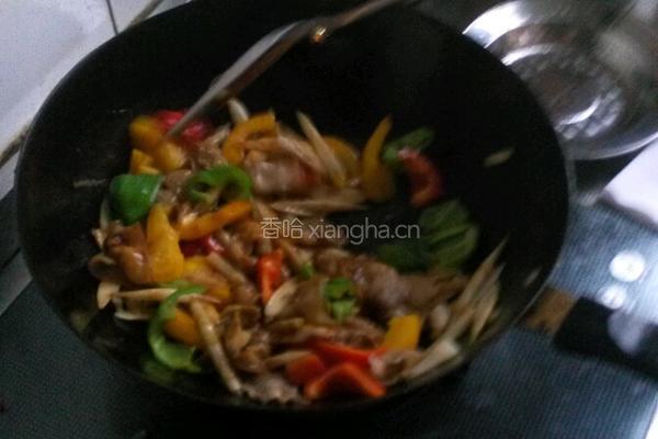 细笋彩椒烩肉的做法图解9