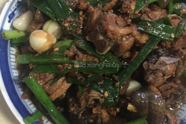 蒜苗小炒鸡