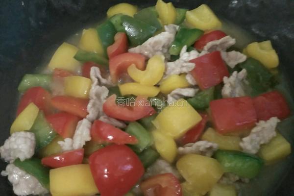 彩椒营养菜的做法图解10