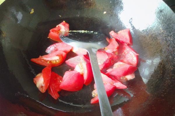 蕃茄炒蛋面的做法图解4